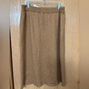 Talbots Petite True Camel Knit Pencil Skirt size XLp